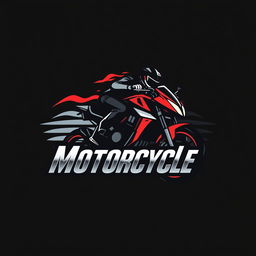 A dynamic and modern logo design for a motorcycle brand