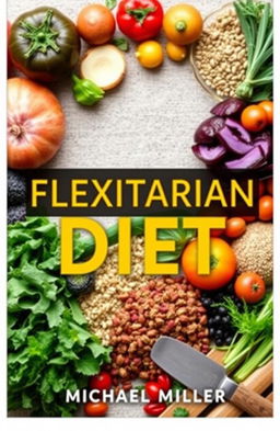 A visually appealing and informative book cover design for 'Flexitarian Diet' by Michael Miller