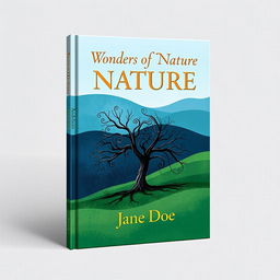 A standard book cover design featuring an abstract landscape in shades of blue and green, with a subtle gradient