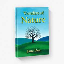 A standard book cover design featuring an abstract landscape in shades of blue and green, with a subtle gradient