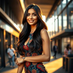 A stunning and elegant Persian modern woman exuding confidence and charm