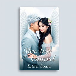 A captivating book cover for 'Meu Anjo da Guarda' by Esther Sousa