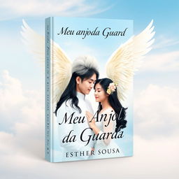 A captivating book cover for 'Meu Anjo da Guarda' by Esther Sousa