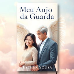 A captivating book cover for the title 'Meu Anjo da Guarda' by Esther Sousa