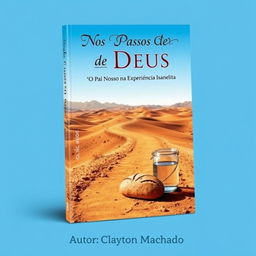 A book cover design featuring a winding trail through an arid desert under a clear blue sky