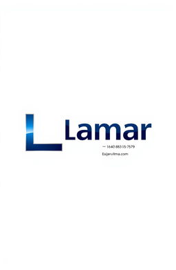 A modern and sleek branding logo design for the brand name 'Lamar'
