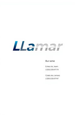 A modern and sleek branding logo design for the brand name 'Lamar'