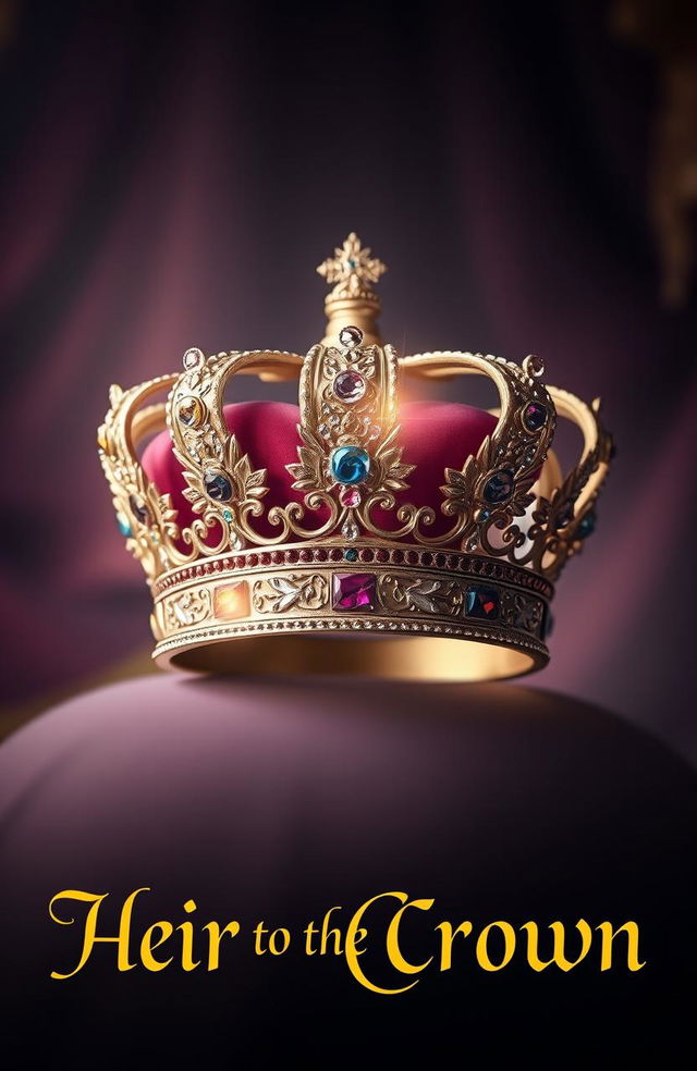 A stunning and beautifully designed crown placed elegantly in the center of the image