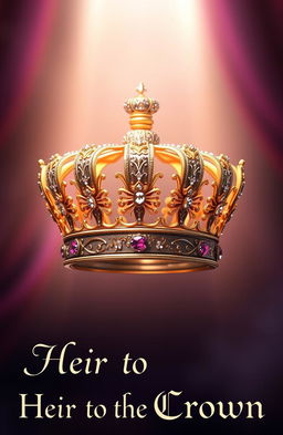 A stunning and beautifully designed crown placed elegantly in the center of the image
