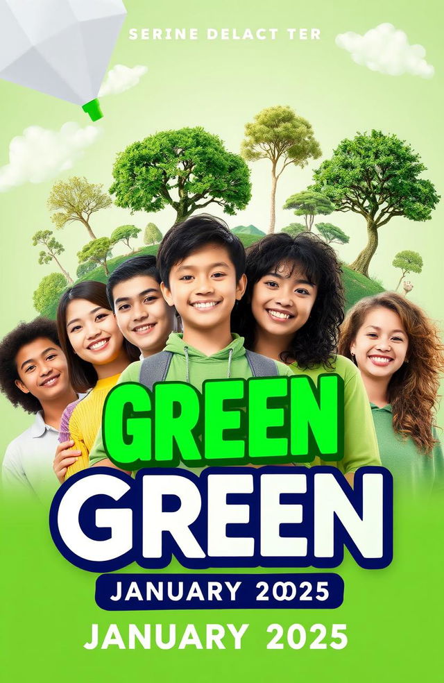 A vibrant and engaging promotional poster for a television program debuting in January 2025, focused on environmental themes