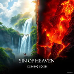 A cinematic movie poster for 'Sin Of Heaven' with the subtitle 'Coming Soon'
