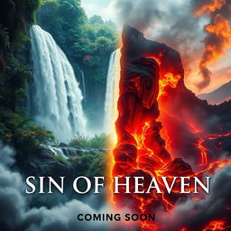 A cinematic movie poster for 'Sin Of Heaven' with the subtitle 'Coming Soon'