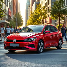 A 2025 Volkswagen Polo designed for street use, featuring a modern and sleek design