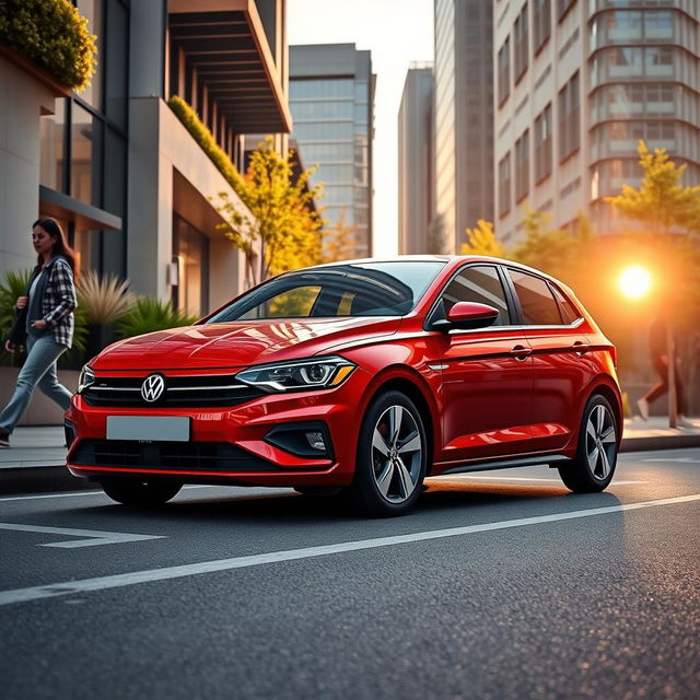 A 2025 Volkswagen Polo designed for street use, featuring a modern and sleek design