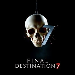 A visually striking movie poster for 'Final Destination 7'