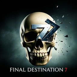 A dramatic movie poster for 'Final Destination 7'