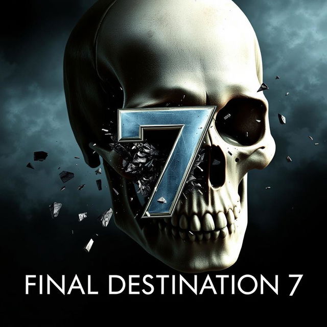 A dramatic movie poster for 'Final Destination 7'