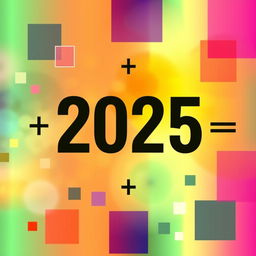 A captivating mathematical visual representation illustrating the concept of 'the square of a number minus 2025'