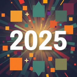 A captivating mathematical visual representation illustrating the concept of 'the square of a number minus 2025'