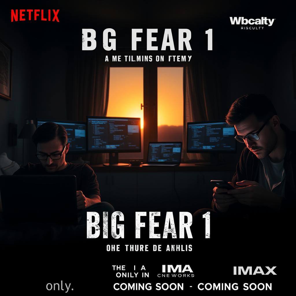 An intense cinematic poster for the movie title "Big Fear 1" with the subtitle "This Time From The Base"