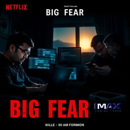 An intense cinematic poster for the movie title "Big Fear 1" with the subtitle "This Time From The Base"