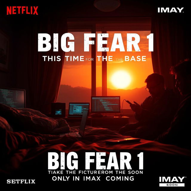 An intense cinematic poster for the movie title "Big Fear 1" with the subtitle "This Time From The Base"