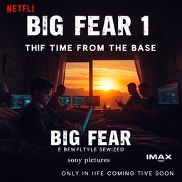 An intense cinematic poster for the movie title "Big Fear 1" with the subtitle "This Time From The Base"