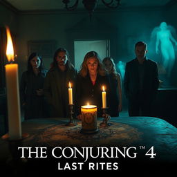 An eerie and atmospheric scene from 'The Conjuring 4: Last Rites (2025)', depicting a chilling moment that captures the horror essence of the franchise