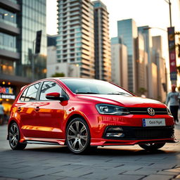 A detailed image of a 2013 Volkswagen Gol with a sporty appearance