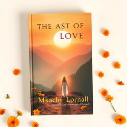Book cover for 'The Last Act of Love' featuring a serene rising sun illuminating a picturesque mountain landscape inspired by the mountains of Rishikesh