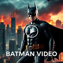 A vibrant thumbnail for a video featuring Batman as Leonardo DiCaprio