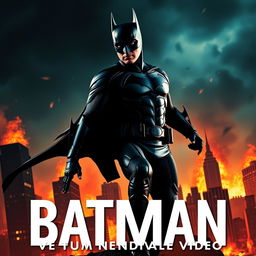 A vibrant thumbnail for a video featuring Batman as Leonardo DiCaprio