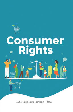 A visually appealing cover page for an economics project titled "Consumer Rights"