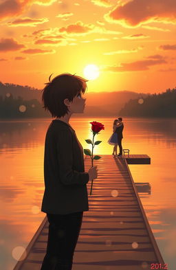 A poignant depiction of one-sided love, featuring a heartwarming but bittersweet scene