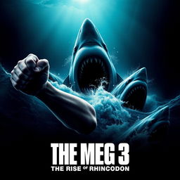Teaser poster for 'The Meg 3: The Rise Of Rhincodon' (2024) featuring Jason Statham