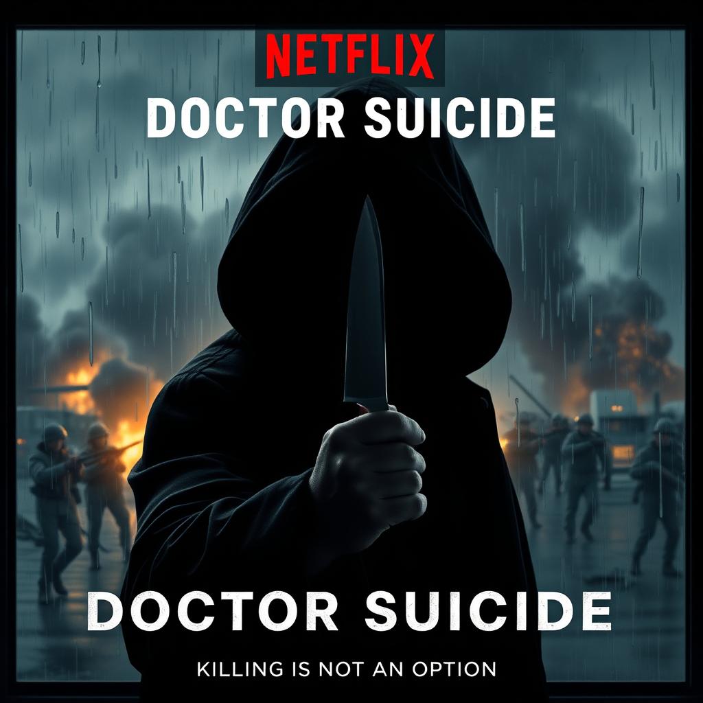 A dramatic movie poster titled 'DOCTOR SUICIDE'