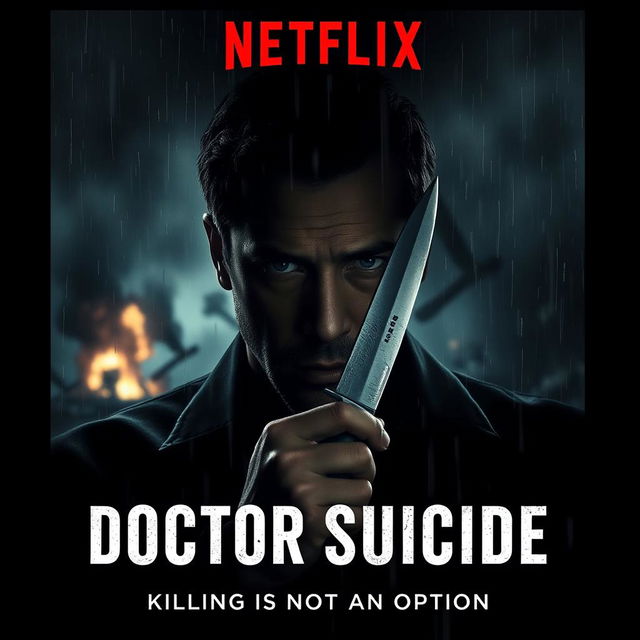 A dramatic movie poster titled 'DOCTOR SUICIDE'