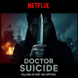 A dramatic movie poster titled 'DOCTOR SUICIDE'