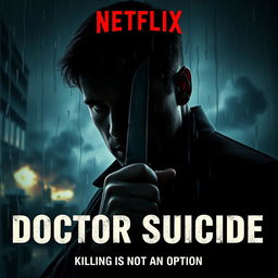 A dramatic movie poster titled 'DOCTOR SUICIDE'