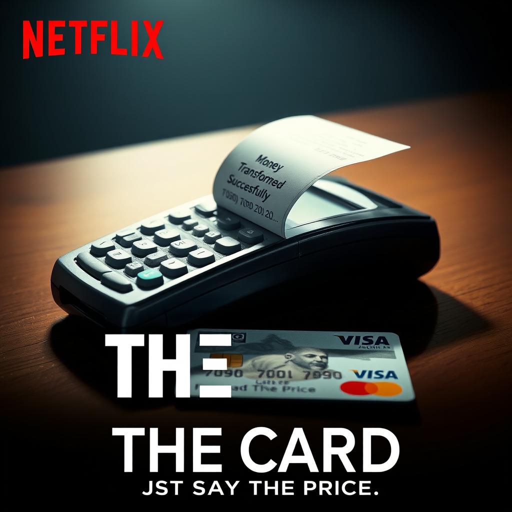 A captivating movie poster titled 'THE CARD'