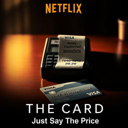 A captivating movie poster titled 'THE CARD'