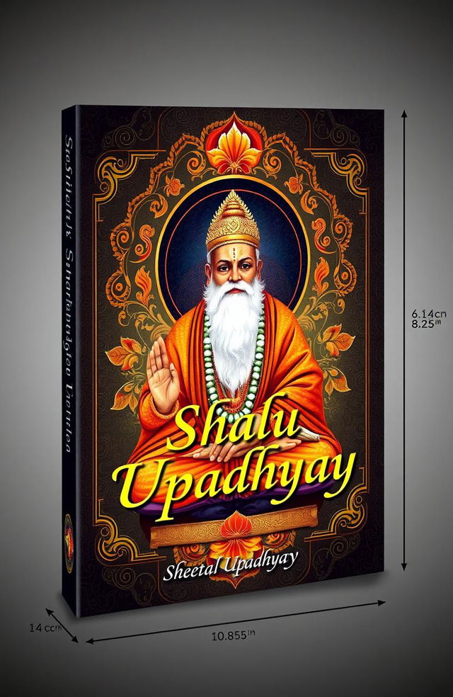 An elegant and visually striking book cover design for a book titled 'Shalu Upadhyay', authored by 'Sheetal Upadhyay'