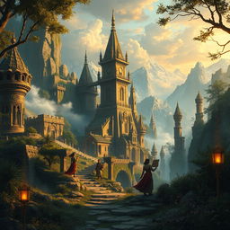 An artistic representation of a hidden empire inspired by the works of K