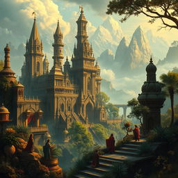 An artistic representation of a hidden empire inspired by the works of K