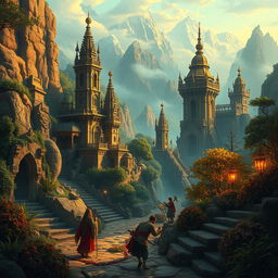 An artistic representation of a hidden empire inspired by the works of K