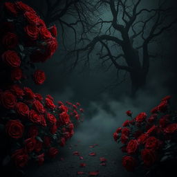 A dark and mysterious setting filled with an aura of intrigue and enchantment