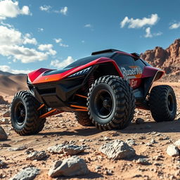 A futuristic concept car inspired by Porsche, designed for off-road adventures