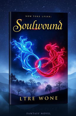 A captivating digital book cover for a fantasy novel titled 'Soulwound'