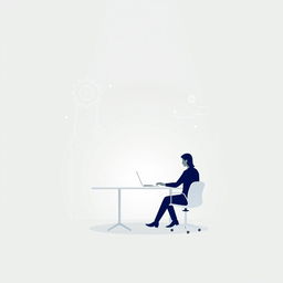 A minimalist representation of a digital business environment enhanced by AI