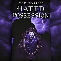 A haunting book cover for a novel titled "Hated Possession"